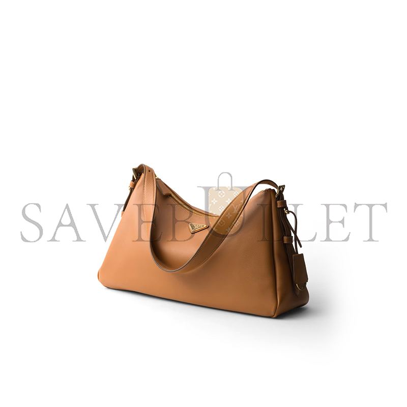 Pra*a aimÉe large leather shoulder bag 1bc228 (39*23*12cm)